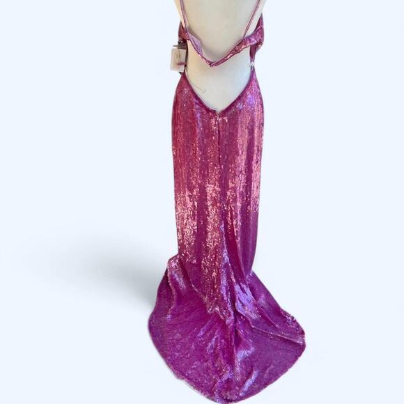 Women's Pink and Purple Dress - Picture 5 of 8